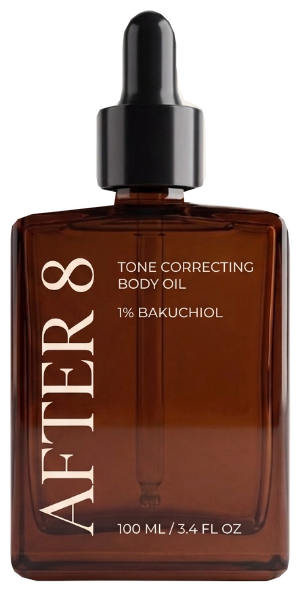 After 8 Tone Correcting Body Oil bottle